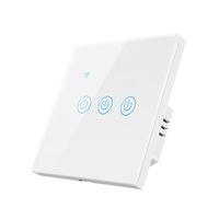 Prix de gros de la technologie interrupteur intelligent pcba interrupteur d'alimentation intelligent fil écran tactile commande vocale interrupteurs muraux sans fil à distance