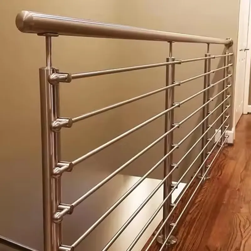 EKOO Deck Rod Stair Railing Cost Cheap Tensioning Stainless Steel Cable Balustrade Railing Post Fittings Balcony Railing