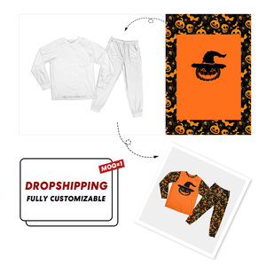 Conjunto <span class=keywords><strong>de</strong></span> ropa <span class=keywords><strong>de</strong></span> casa para <span class=keywords><strong>hombre</strong></span>, pijamas cómodos <span class=keywords><strong>de</strong></span> punto suave, manga corta y pantalones largos con estampado térmico completo para el verano - Product Image 5