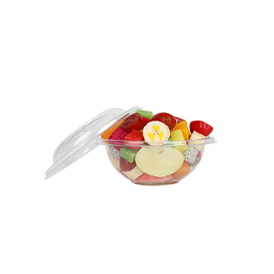 Bol à salade transparent Offre Spéciale de 16oz avec couvercle Boîte <span class=keywords><strong>alimentaire</strong></span> en <span class=keywords><strong>plastique</strong></span> jetable PLA biodégradable PET PCR <span class=keywords><strong>pour</strong></span> usage domestique ou commercial - Product Image 1