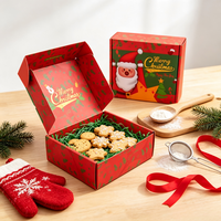 Boîte d'expédition en carton ondulé personnalisée avec logo, imprimée pour Noël, pour cadeaux de Noël, emballage pour envois postaux en gros