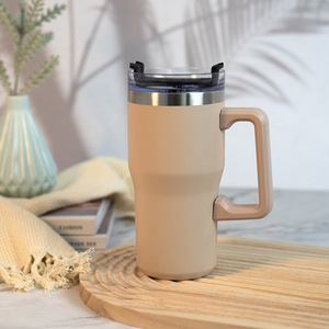Coloré Design Original En Acier Inoxydable Double Paroi Thermique Enfants Thermos 20oz Gobelet De Voyage Avec Poignée Garder Au Froid Ou Au Chaud - Product Image 3