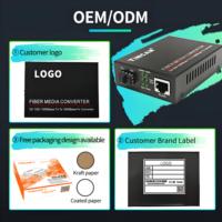 Convertidor de Medios Ethernet TiNCAM Gigabit con 1 Puerto RJ45 + 1 Puerto SFP, Transceptores SFP Bidi, Switch de Red, Convertidor de Medios de Fibra