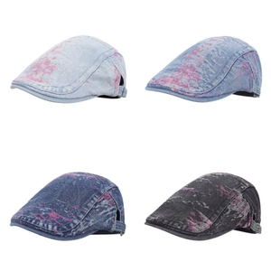 Béret et casquette Ivy en denim de coton unisexe - Sport et plage, usage quotidien décontracté, respirant, multicolore, polyvalent - Product Image 5
