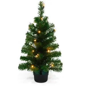 Pop Up Tabletop Pot 60 Cm PVC Christmas Tree with Led
