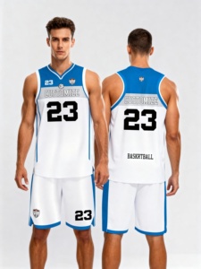 Özel Tasarım Logolu Basketbol Forması Takımları Büyük Beden Nefes Alabilen File Polyester Isı Transfer Baskılı Erkek Öğrenci Basketbol - Product Image 2