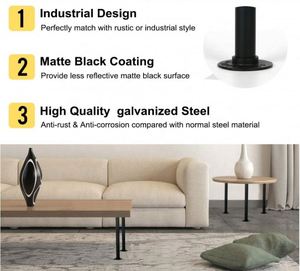 WEKIS Custom Vintage Industrial Black Iron Pipe <b>Table</b> <b>Legs</b> Outdoor Living Room Best Quality Metal Furniture Decorations - Product Image 4