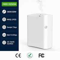 Diffuseur de parfum commercial mural ou de bureau pour HVAC, 500 ml, 800-1200 m³, WiFi, Bluetooth, application, 5 minuteurs, 10 W, pour hall d'hôtel, OEM, prise US EU UK AU