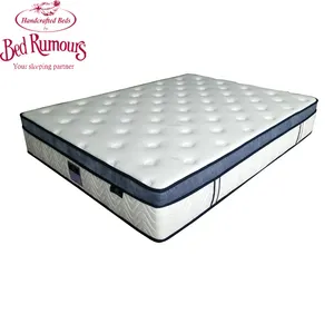 Roll up high density hotel pocket memory foam spring mattress made in china