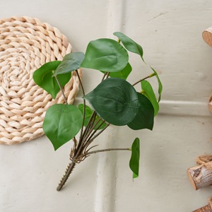 CallaFloral Miniature Artificial Flower 12-Headed <b>Emerald</b> <b>Green</b> PVC Wall <b>Decor</b> Wedding Home Decoration INS Style - Product Image 2