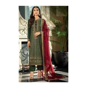 Collection de costumes Salwar exclusifs pour les fêtes et les fêtes pakistanaises Costume de mariage à la mode pour les femmes disponible à un prix abordable - Product Image 1