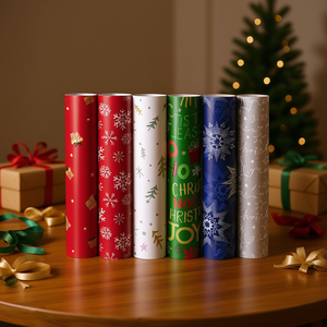 Christmas Wrapping Paper 500x70cm Assorted Designs Holiday Gift <b>Wrap</b> - Product Image 3