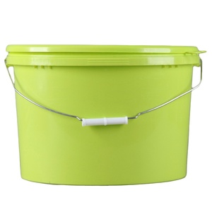 <span class=keywords><strong>Grossiste</strong></span> d'usine Seau en <span class=keywords><strong>plastique</strong></span> vert 7,5 L 15L Seau à pâte Seau plat pour usine chimique Seau spécial - Product Image 1