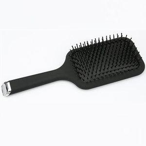 Private Label Cushion Plastic Massage Paddle Detangling Hair Brush