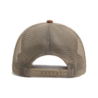 Logotipo personalizado para hombre con 5 paneles Sombrero de malla en blanco Gorras de gamuza Sombrero de conductor de camión Logotipo tejido de diamantes de imitación bordado personalizado