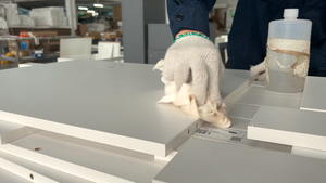 George Modular Wooden Designs Smart White Hochglanz Küchen schrank Mdf Moderne Luxus Küchen schränke - Product Image 5