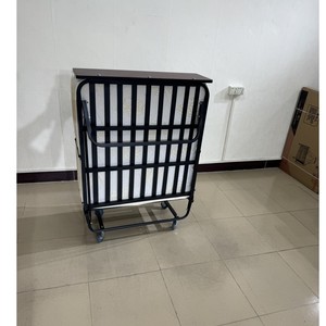 Cómoda <span class=keywords><strong>cama</strong></span> vertical plegable <span class=keywords><strong>cama</strong></span> plegable con colchón de esponja de <span class=keywords><strong>90</strong></span> mm para Hotel - Product Image 4