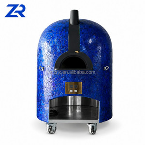 <span class=keywords><strong>Four</strong></span> à pizza commercial portable au <span class=keywords><strong>gaz</strong></span> et électrique avec pierre rotative - Product Image 3