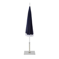 Parapluie pare-soleil Steeple-Poteau en aluminium anti UV avec glands, parfait pour les stations de plage