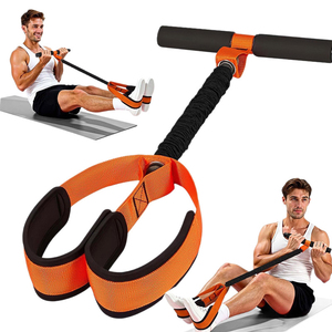 Bande de Résistance à Pédale avec Poignée pour Exercices à Domicile, en Tissu Durable, pour Entraînement des Pieds et des Abdos, avec Protection en Latex - Product Image 1