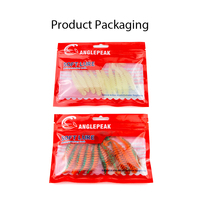 Señuelo de Plástico Suave con Cola en T de 8 Colores, 65mm 80mm 2.6g 4.7g, Señuelo de PVC Suave con Cola en T para Lubina y Lucioperca, Directo de Fábrica