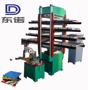 Jalur produksi ubin lantai karet limbah/mesin pembuat ubin karet/Pres vulkanisasi lantai karet - Product Image 1