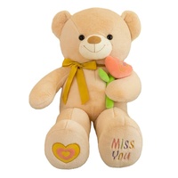 Boneka Beruang Teddy Greenmart Big Style Fashion Valentine dengan Isian Kapas PP, Boneka Hewan untuk Tidur, Hadiah Pernikahan