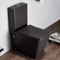 Ensemble WC moderne en céramique de luxe à double chasse, deux pièces, pour hôtels, écologique, à poser au sol