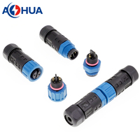 Standard M15 2pin 3pin mâle femelle IP68 câble connecteur d'assemblage de câblage prises étanches pour pilote d'alimentation LED