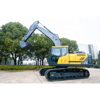 Excavadora de cadenas de gran tamaño, 22 toneladas, marca famosa, modelo HX220HD, excavadora hidráulica con precio económico en venta