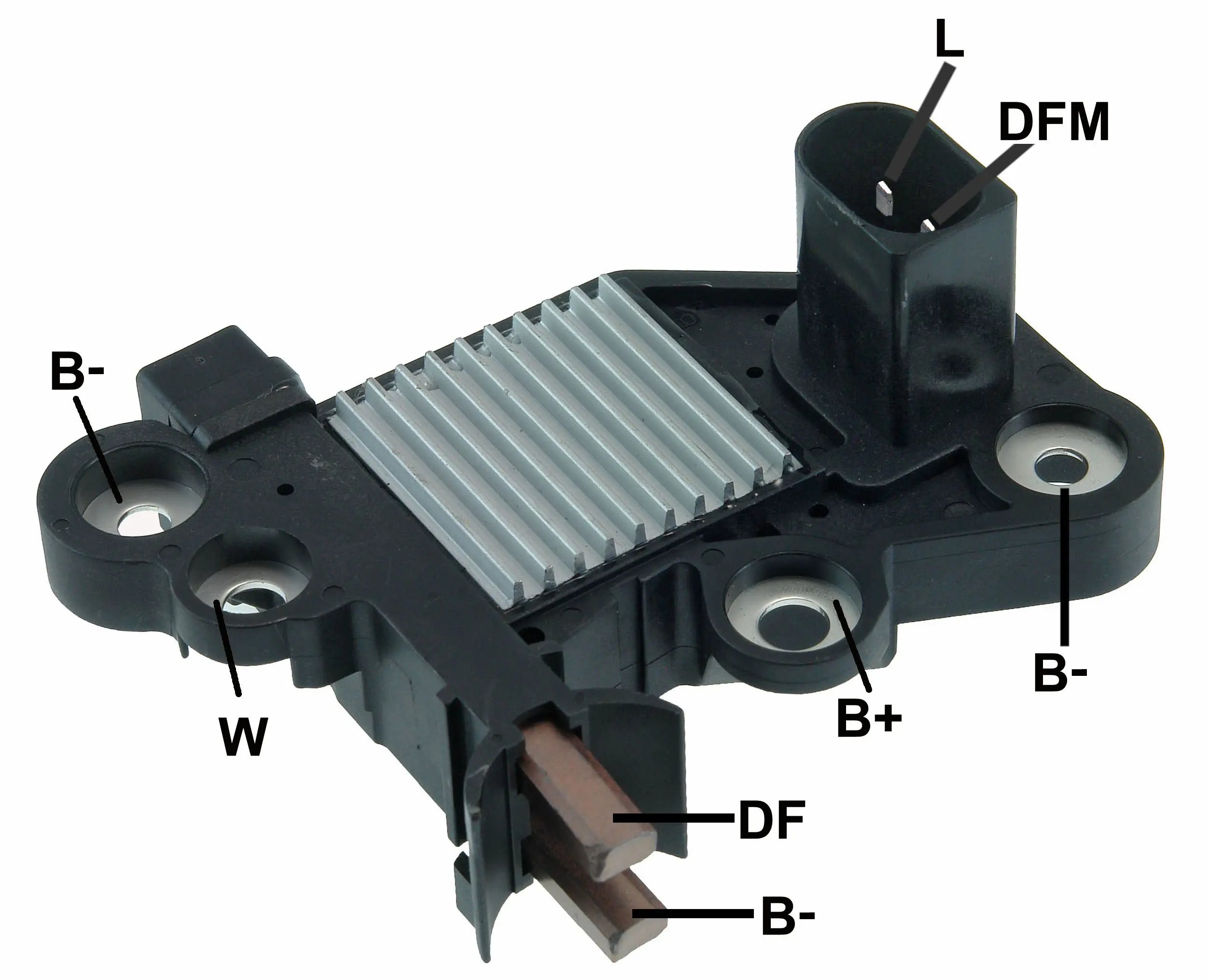 Regulador de Voltaje para Alternador, GA343,Bosch: F000BL9012; VW: 0272220701, 1275200001,Regulador de Voltaje