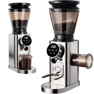 Molinos <span class=keywords><strong>de</strong></span> Café Eléctricos Comerciales Automáticos con Muelas Planas, 48 Ajustes <span class=keywords><strong>de</strong></span> Molienda Precisos, Panel <span class=keywords><strong>de</strong></span> Control LED - Product Image 1