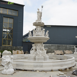 Estatua de dios del mar, escultura de mármol blanco de Poseidón para decoración de jardín al aire libre griego famoso, en venta - Product Image 5