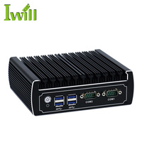 Mini PC Intel Core I3 8130U NUC, 2 LAN, 4 USB, DDR4, HD, DP, WIFI, 3G, 4G, Mini PC de 12v sin Ventilador para Fábrica Inteligente