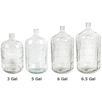 Haute qualité1 gallon 3 gallon 5 gallon eau fruits vin maison brassage verre bonbon grande taille bouteilles d'eau en verre