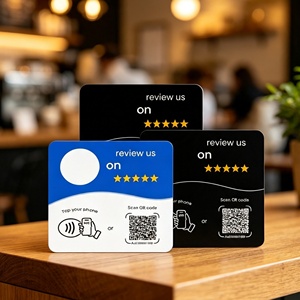 บัตรธุรกิจ PVC NFC อัจฉริยะ <span class=keywords><strong>ขาย</strong></span>ดี พร้อมชิป N213/215/216 แบบกำหนดเอง ความถี่ 13.56MHz กันน้ำ สำหรับโซเชียลมีเดียและการควบคุมการเข้าออก - Product Image 1