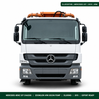 Pompe à béton Mercedes Benz Zoomlion 49m d'occasion 2015 33T, Pompe à béton Zoomlion Benz 49m d'occasion export Chine