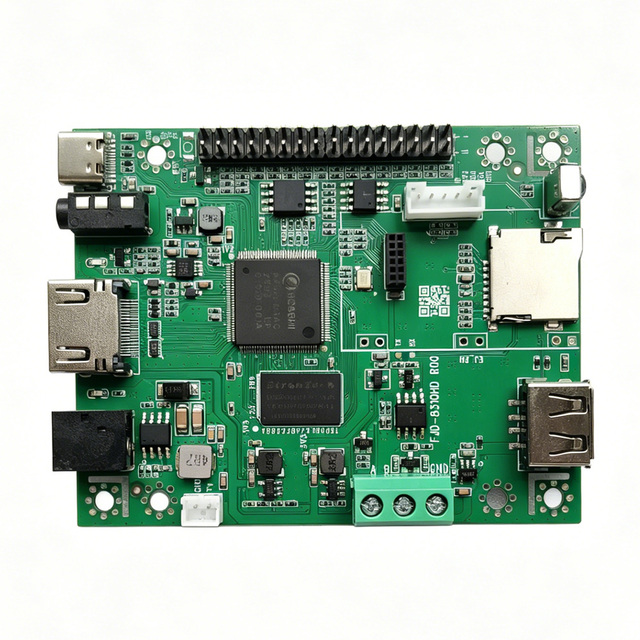 Fujingdian MP4 OEM Custom 1080P Full HD Video Decoder Board, Network-Enabled Playback Module with Serial Control