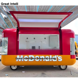 Great Intelli Mobile Truck Chariots à jus Concession de nourriture Remorque Boissons Voiture Bar à bière Kiosque juteux Vignobles Fabricants de maïs - Product Image 1