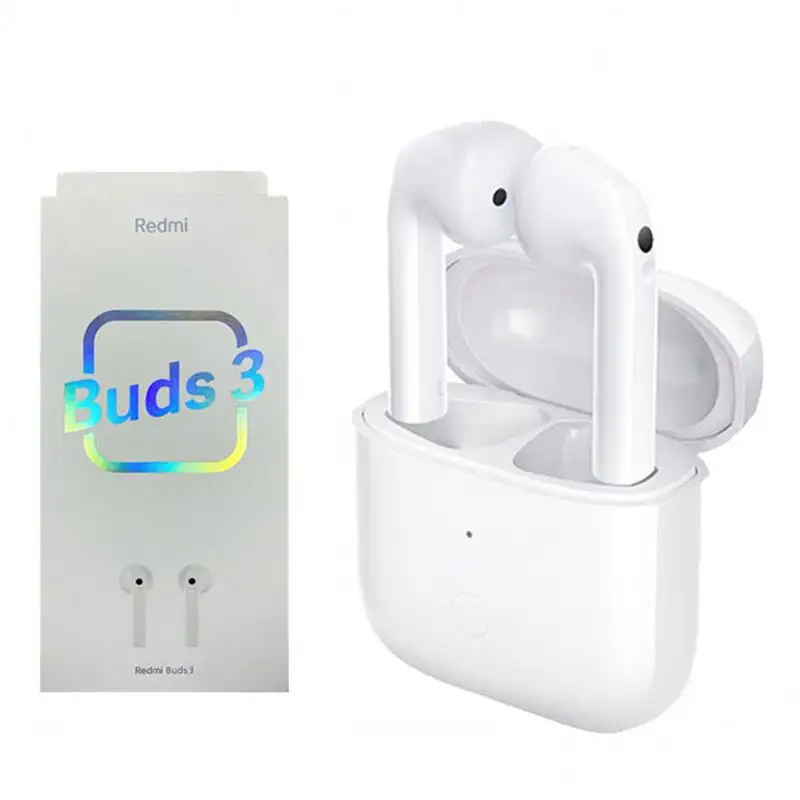 Беспроводные наушники Redmi Buds 3 TWS, наушники-вкладыши с двойным микрофоном и шумоподавлением, наушники-вкладыши 3, белые наушники