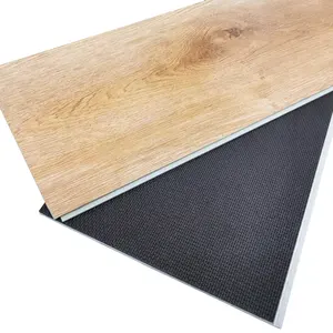 Manufacturer SPC Floor Anti-scratch Interlock Click 4mm Luxury Vinyl PVC Indoor Plank Oak Flooring Tiles