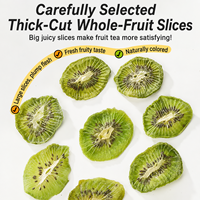 Tranches de kiwi vert séché de qualité supérieure - Snack santé et minceur au thé avec vitamine C 90g