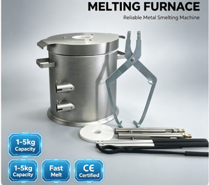 Horno de Fusión a Gas de 4Kg/6Kg/12Kg/25Kg/50Kg, Fundidor de Metales para Fundición con Crisol, Tenazas, Guantes y Molde para <span class=keywords><strong>Lingotes</strong></span> para Fundición de Joyería - Product Image 3