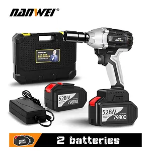 NANWEI ברגים תעשייתי ליתיום ברגים 380N גבוהה מומנט אלחוטי חשמלי ברגים קל הסרת רכב צמיגים