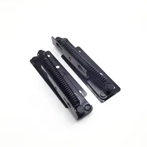 Furniture zinc swing up flap folding spring heavy duty adjustable black metal hydraulic concealed hinge for sofa bed