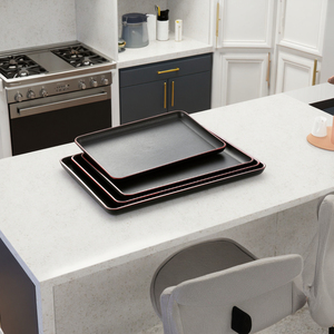 Wholesale Custom Restaurant Melamine Plastic <strong>Wooden</strong> Serving <strong>Trays</strong> - Product Image 5