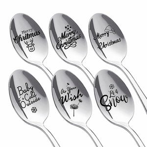 <span class=keywords><strong>Cuchara</strong></span> <span class=keywords><strong>de</strong></span> café grabada Logotipo láser <span class=keywords><strong>Cuchara</strong></span> <span class=keywords><strong>de</strong></span> acero inoxidable Cubiertos personalizados <span class=keywords><strong>Cuchara</strong></span> <span class=keywords><strong>de</strong></span> helado para regalo <span class=keywords><strong>de</strong></span> boda <span class=keywords><strong>de</strong></span> Navidad - Product Image 4