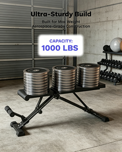 Banc de musculation multifonction réglable - Banc inclinable et déclinable pliable avec extension pour les jambes pour l'entraînement de force à domicile - Product Image 4