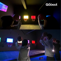 Système de jeu interactif de tir de basket-ball Gooest activer le jeu installations de parc d'attractions machine d'arcade de divertissement pour adultes