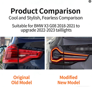 Nouveau kit de conversion de feux arrière universel amélioré pour X3 G08 2018-2021, feux de jour LED clairs, feux arrière 12V jaune et blanc, garantie 1 an - Product Image 3